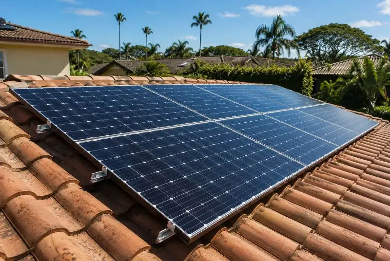 Installation de panneaux solaires à Roubia